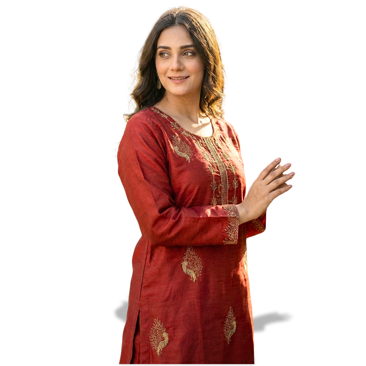 ✨ Premium Khadi Net Embroidered 2-Piece Set